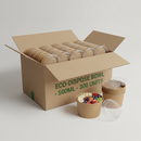 Embalagem Kraft 500ml – Caixa com 300